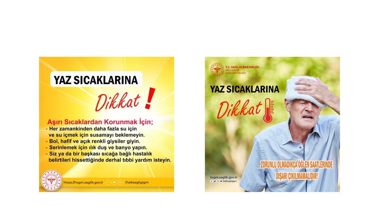 YAZ SICAKLARINA DİKKAT