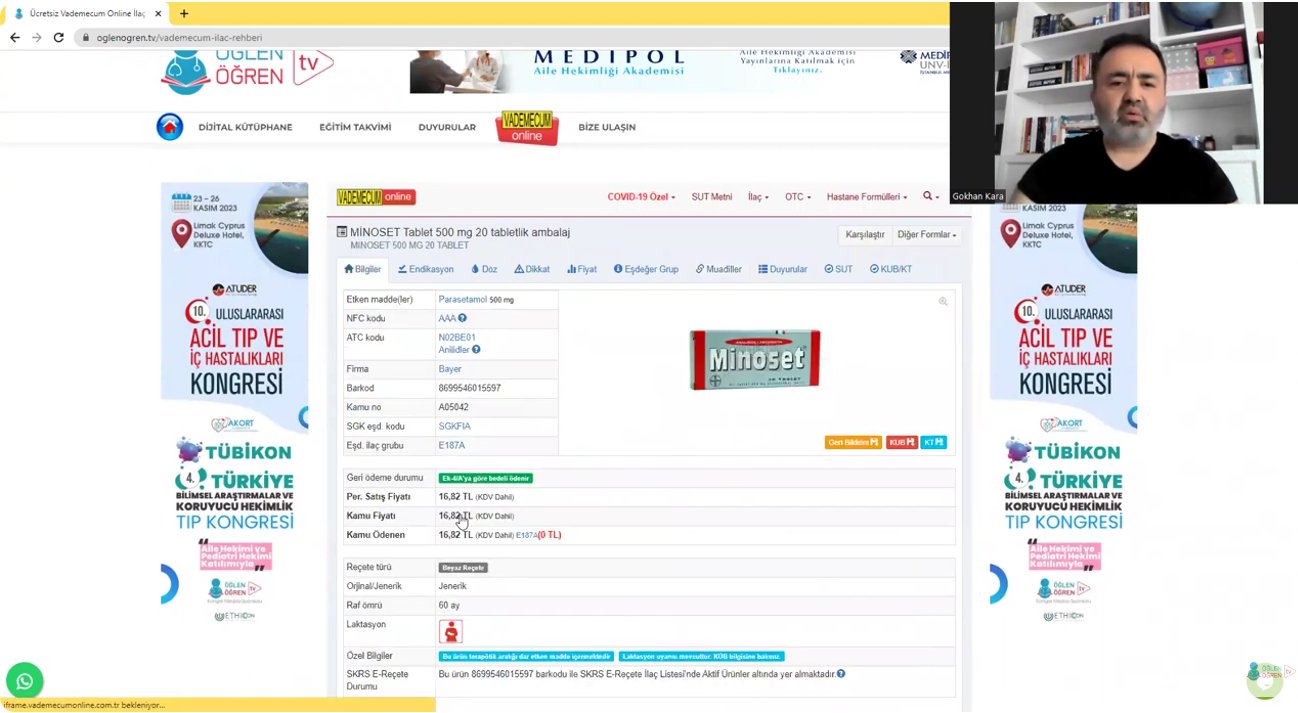 Öğlen Öğren Tv ile Online İlaç Rehberini Nasıl Kullanacağım?